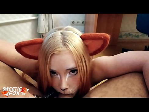 ❤️ Кицунэ заглотить хуй и сперма в рот ️❌ Порно видео у нас ❤